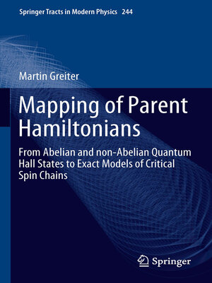 cover image of Mapping of Parent Hamiltonians